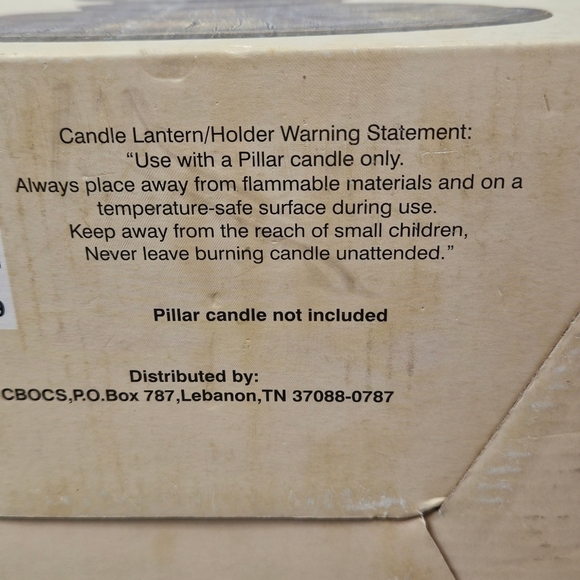 Carved Old World Victorian Santa Claus Pillar Candle Holder Painted Resin in Box - Picture 8 of 10